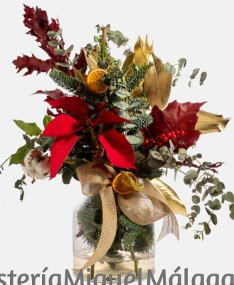 Ramo de flores navidad en Málaga