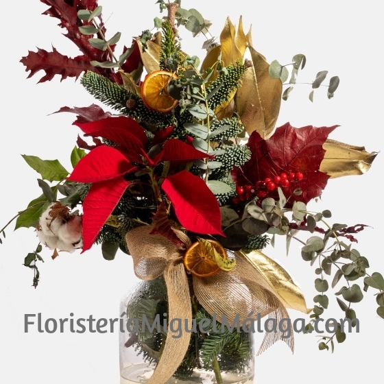 Ramo de flores navidad en Málaga