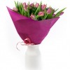 Ramo de 20 tulipanes en tonos rosados claro